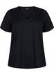 FLASH - 2-pack v-neck t-shirts, Black/Black, Packshot image number 2