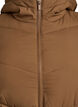 Mid-length puffer jacket with hood, Brown, Packshot image number 2