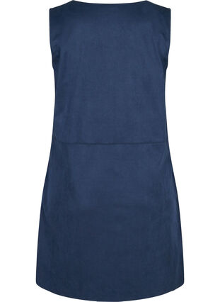 Sleeveless A-line dress, Dark Blue, Packshot image number 1
