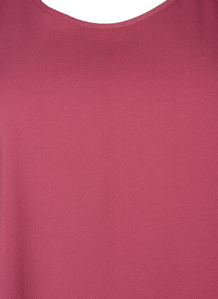 Blouse with short sleeves and a round neckline, Dry Rose, Packshot image number 2
