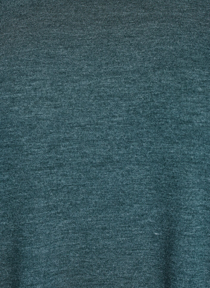 Jersey blouse with 3/4 sleeves, Green, Packshot image number 2