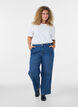 Wide fit Myra jeans with high waist, Blue, Model image number 0