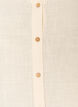 Cotton shirt blouse with a v-neck, Vanilla, Packshot image number 2