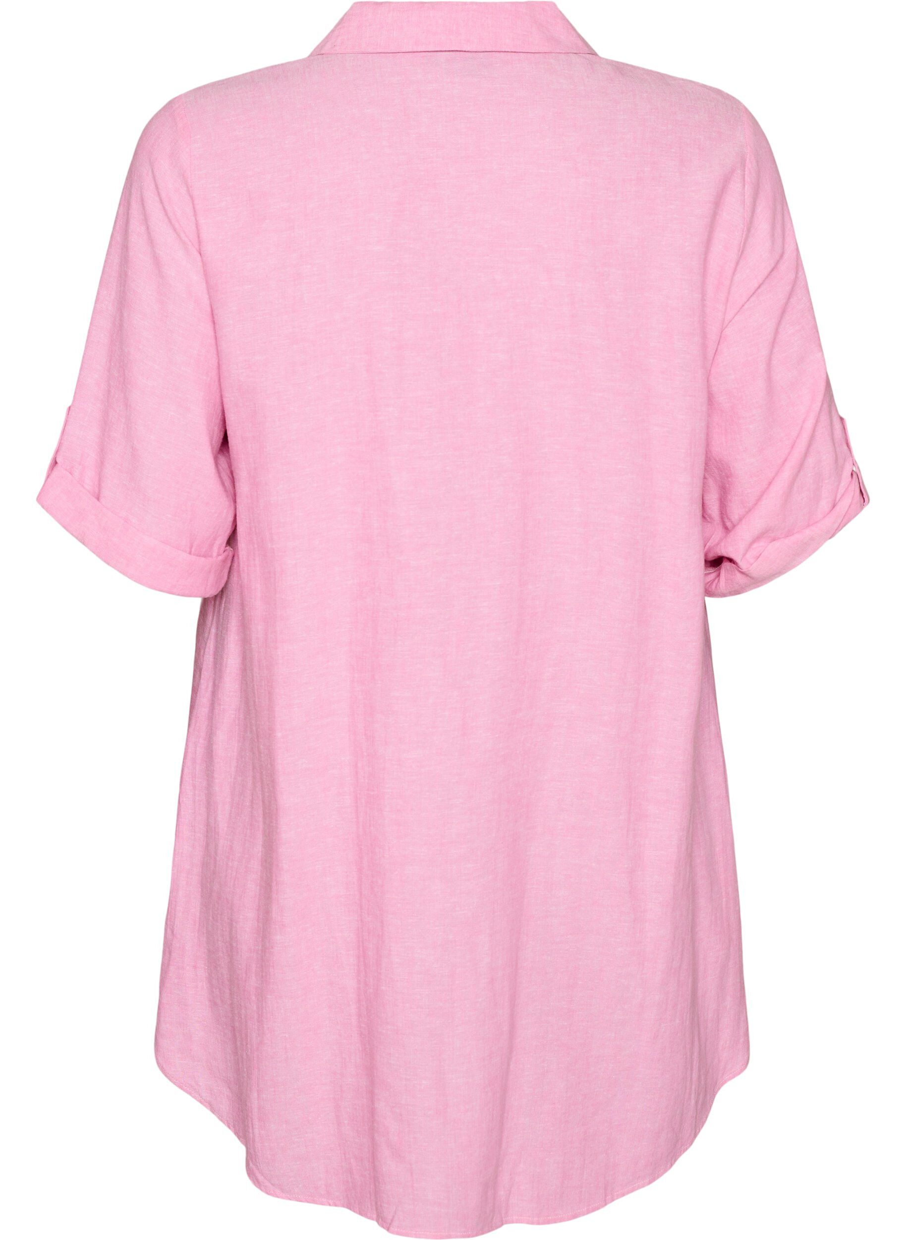 ZizzifashionLinen and viscose tunic with A-shape, 2169, Packshot image number 1
