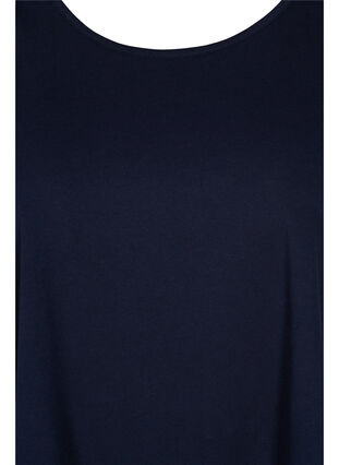 Cotton top with rounded neckline, Night Sky Solid, Packshot image number 2