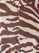 Chiffon blouse with zebra print and ruffles, Brown, Packshot image number 2
