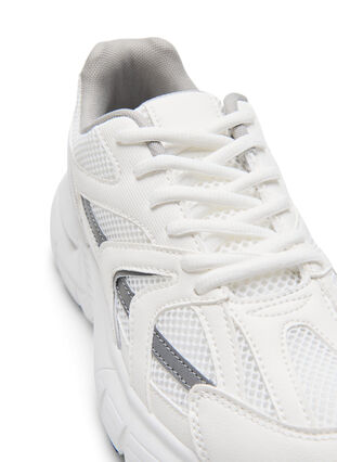 Wide fit trainers, White, Packshot image number 2