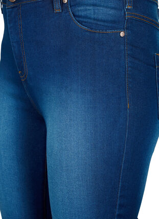 High waisted Amy capri jeans with super slim fit, Blue denim, Packshot image number 2
