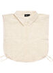 Lace collar insert with a concealed button fastening, Vanilla, Packshot image number 0