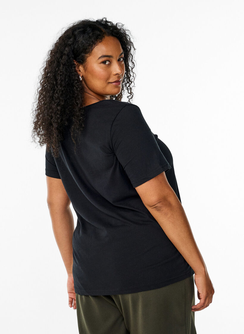 FLASH - T-shirt with motif, Black, Model image number 2