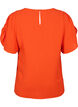 Short-sleeved blouse with wrinkles, Orange.com, Packshot image number 1