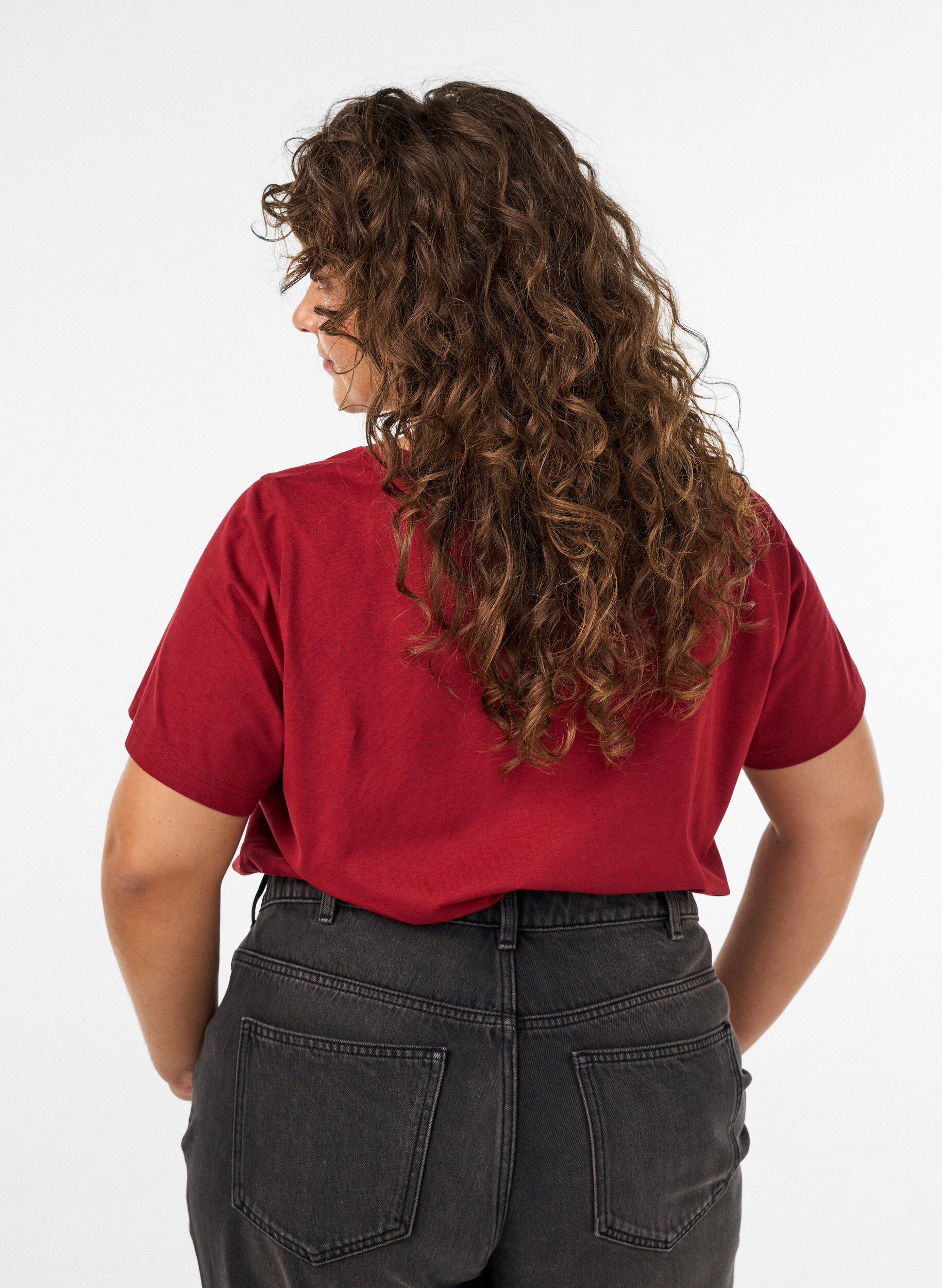 ZizzifashionChristmas t-shirt in organic cotton, Red, Model image number 2
