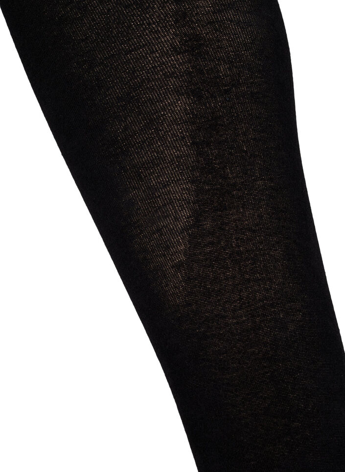 150 denier tights with cashmere and viscose, Black, Packshot image number 2