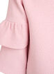 Boucl&eacute; jacket with ruffle details, Pink, Packshot image number 4