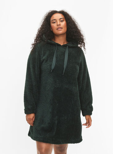 Teddy dress with hood, Scarab, Model image number 0