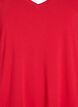 Midi T-shirt dress with a V-neck, Red, Packshot image number 2
