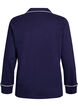 Cotton pyjama shirt with chest pocket, Blue, Packshot image number 1