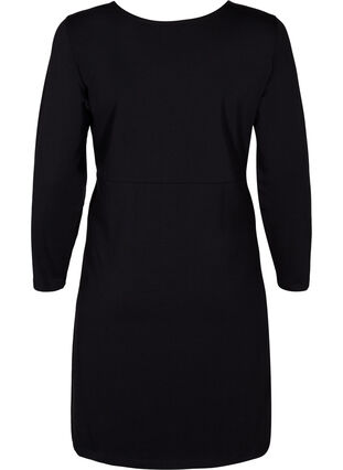 Maternity dress in cotton, Black, Packshot image number 1