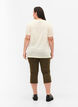Close fitting cotton blend capris, Ivy Green, Model image number 1