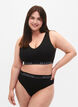 Cotton g-string with a regular waist, Black, Model image number 0