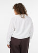 Shirt with chest pocket and balloon shape, White, Model image number 2