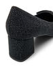 Pumps with bow and rhinestones, Black, Packshot image number 4