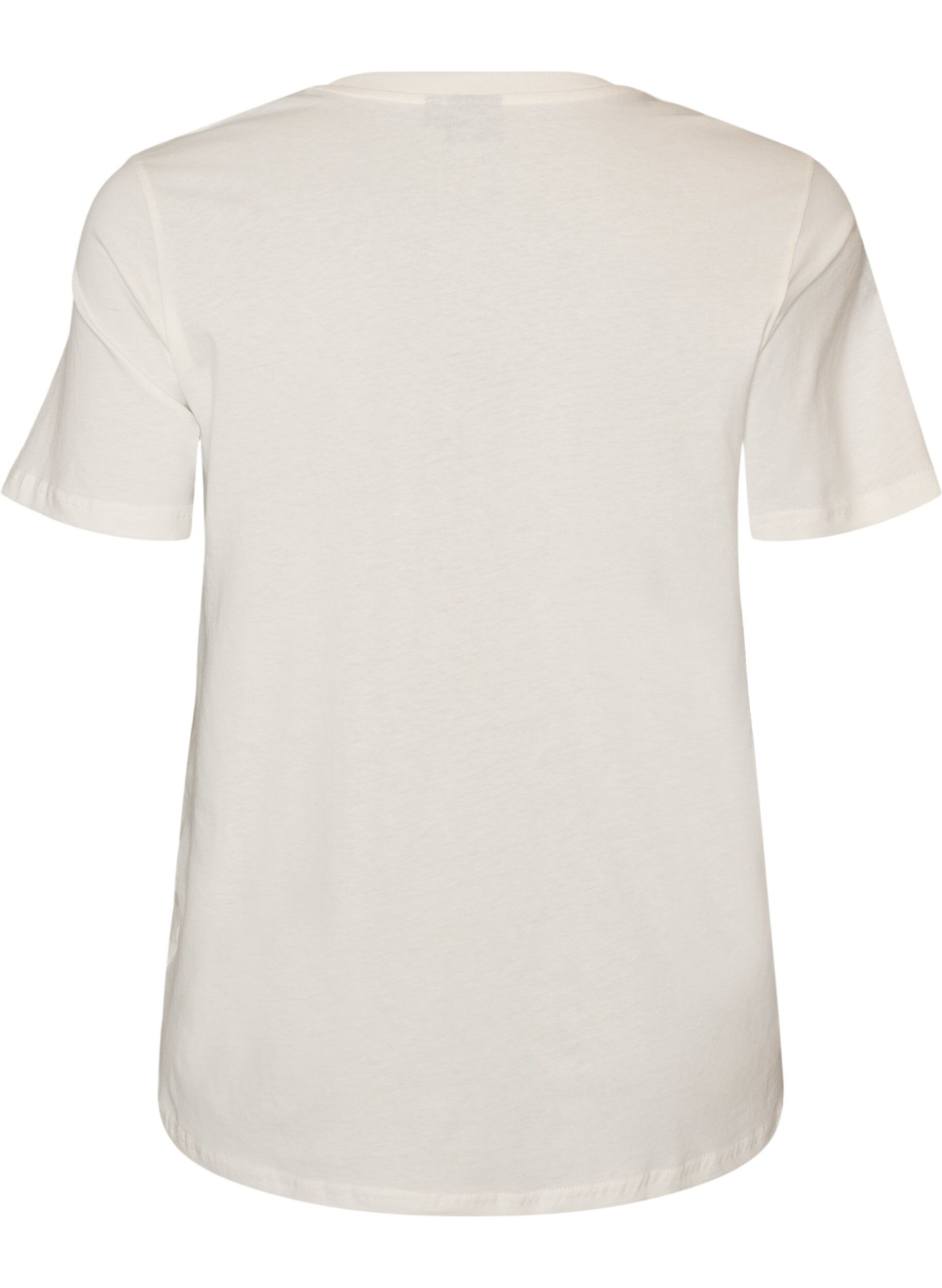 ZizzifashionCotton T-shirt with print, White, Packshot image number 1