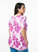 T-shirt with floral print, Pink, Model image number 2