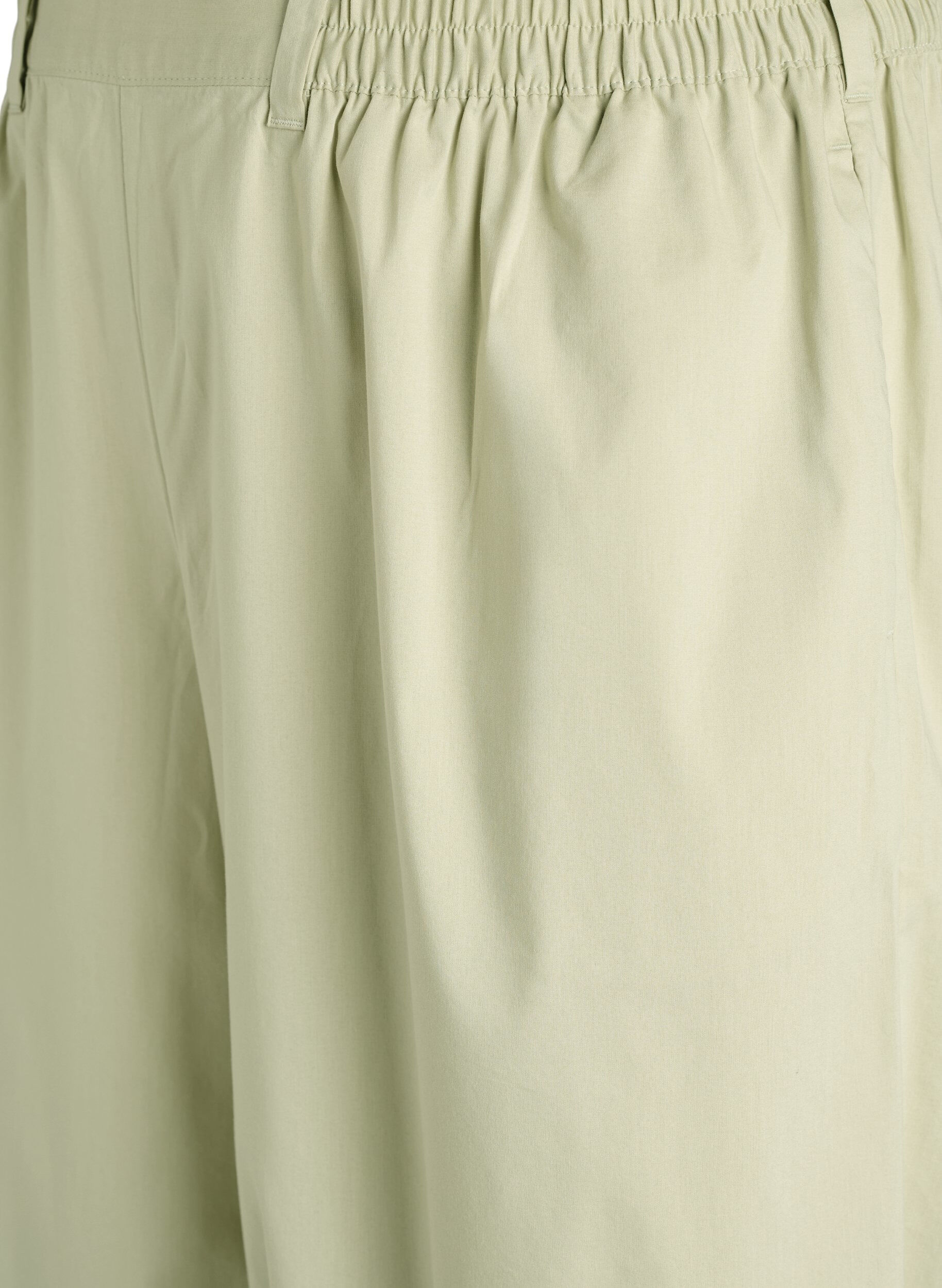 ZizzifashionHigh-waisted balloon trousers with an elasticated waistband, Green, Packshot image number 2