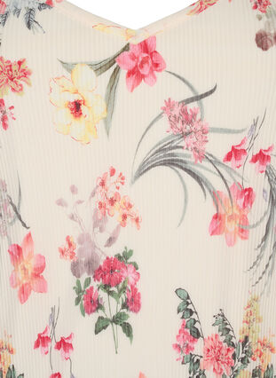 Pleated sleeveless top, Sugar Swizzle Flower, Packshot image number 2