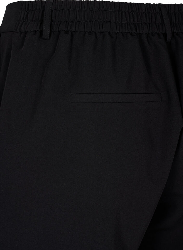 Trousers with elasticated waist and ankle, Black, Packshot image number 3