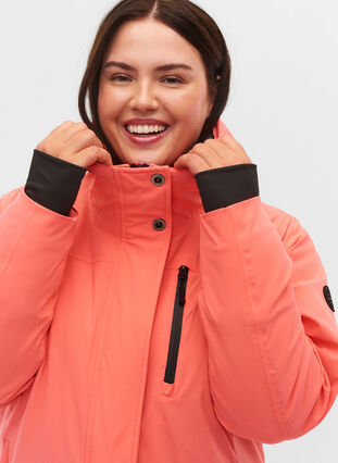 Ski jacket with adjustable hem and hood, Dubarry, Model image number 2