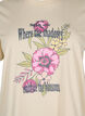 Cotton T-shirt with print, Beige, Packshot image number 2