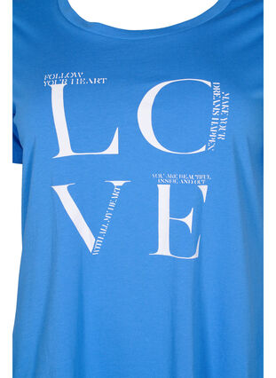 Short-sleeved cotton t-shirt with print, Regatta LOVE, Packshot image number 2