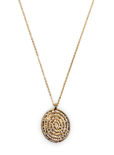 Necklace with pendant, Gold, Packshot image number 0