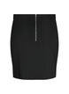 Skirt with slit and slim fit, Black, Packshot image number 1