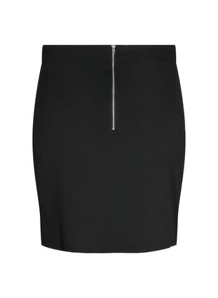 Skirt with slit and slim fit, Black, Packshot image number 1