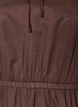 Cotton blouse with tie-string and elastic waist, Brown, Packshot image number 2