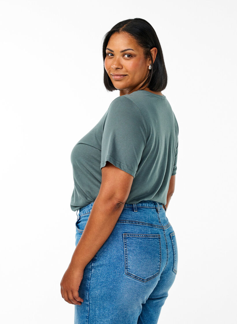 FLASH - T-shirt with motif, Green, Model image number 2