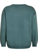 Loose sweatshirt with washed look, Green, Packshot image number 1