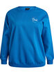 Sweatshirt with text print, Blue, Packshot image number 0