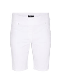 Close-fitting shorts with back pockets