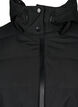 Water-repellent ski jacket with hood and belt, Black, Packshot image number 2
