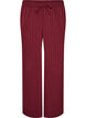 Trousers with textured stripes and straight legs, Red, Packshot image number 0