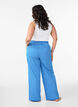 Striped pyjama bottoms with a high waist and wide legs, Light Blue, Model image number 1