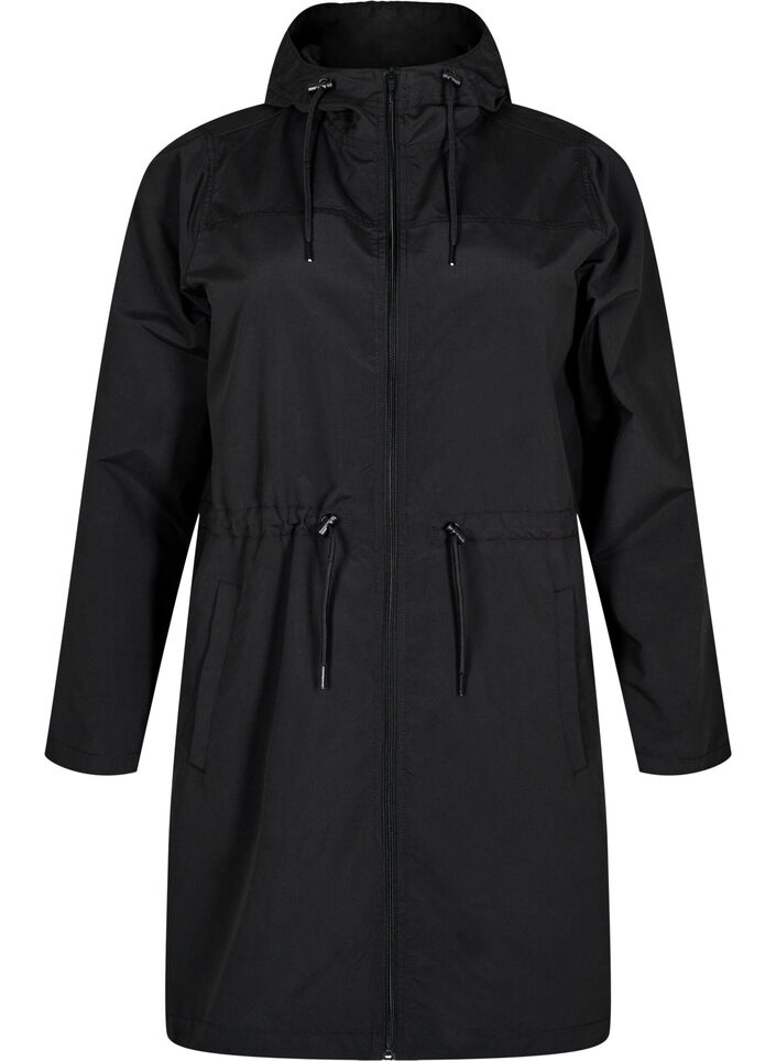 FLASH - Lightweight parka with a hood, Black, Packshot image number 0