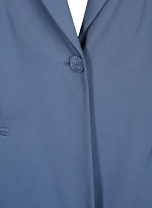 FLASH - Simple blazer with button, Vintage Indigo, Packshot image number 2