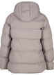 Short puffer jacket with hood, Beige, Packshot image number 1