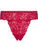 Lace thong with a regular waist, Red, Packshot image number 0