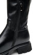 Long boot in faux leather with a chunky sole, Black, Packshot image number 3